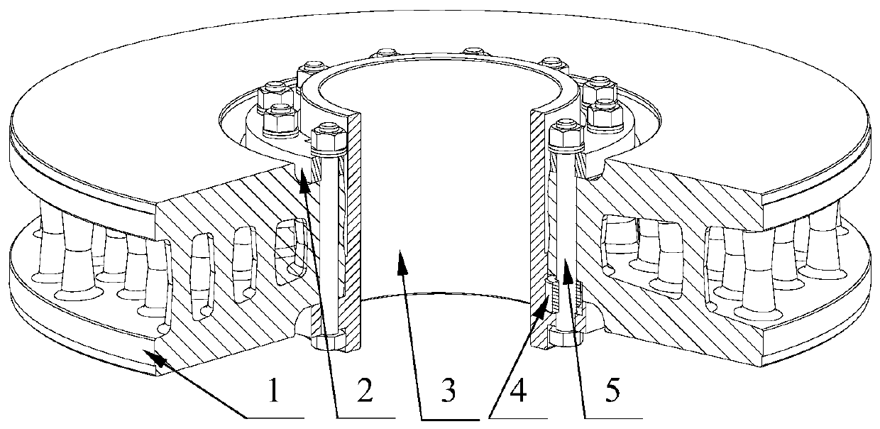 A shaft-mounted brake disc made of aluminum matrix composite material