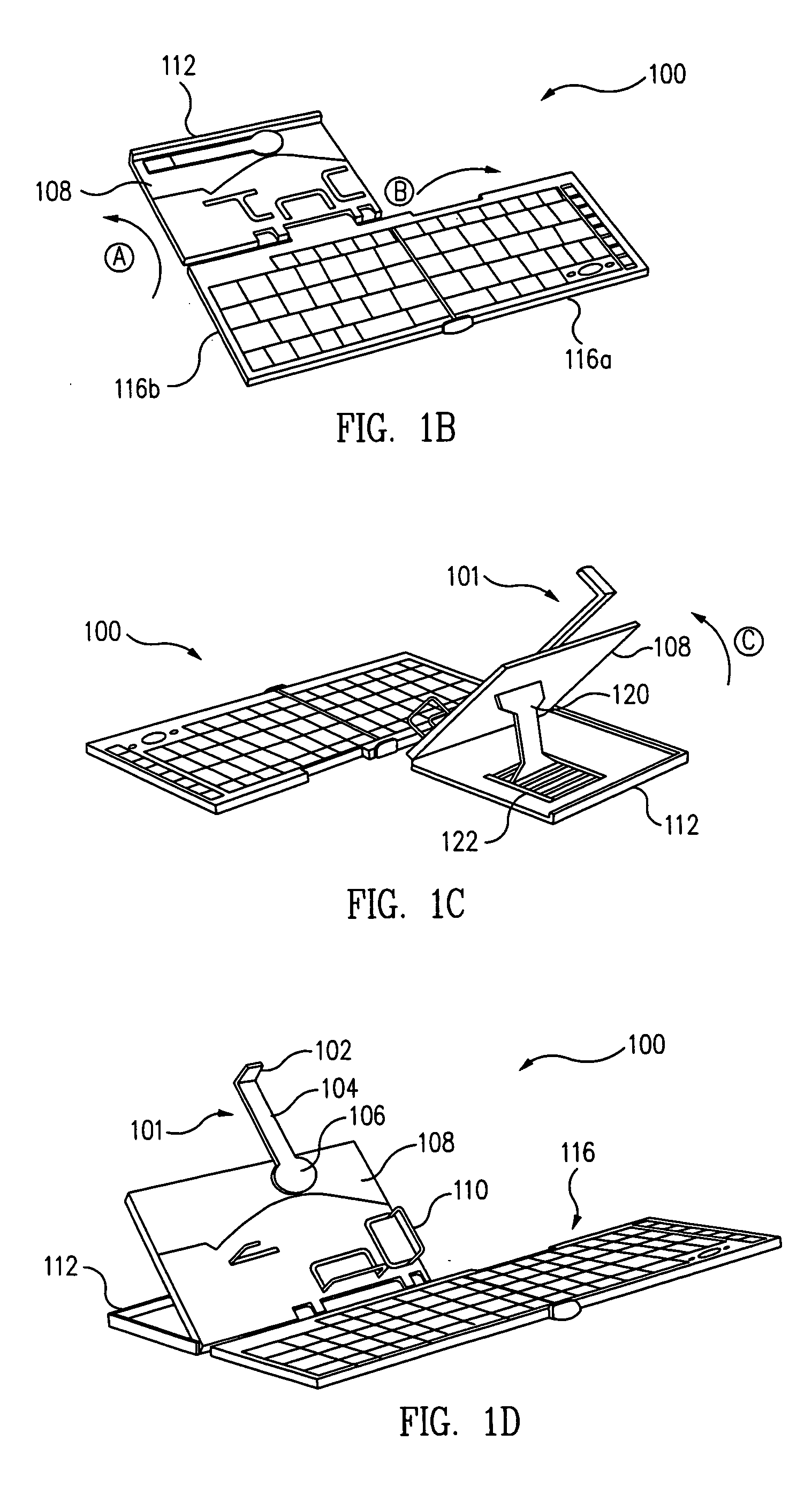 Universal mobile keyboard