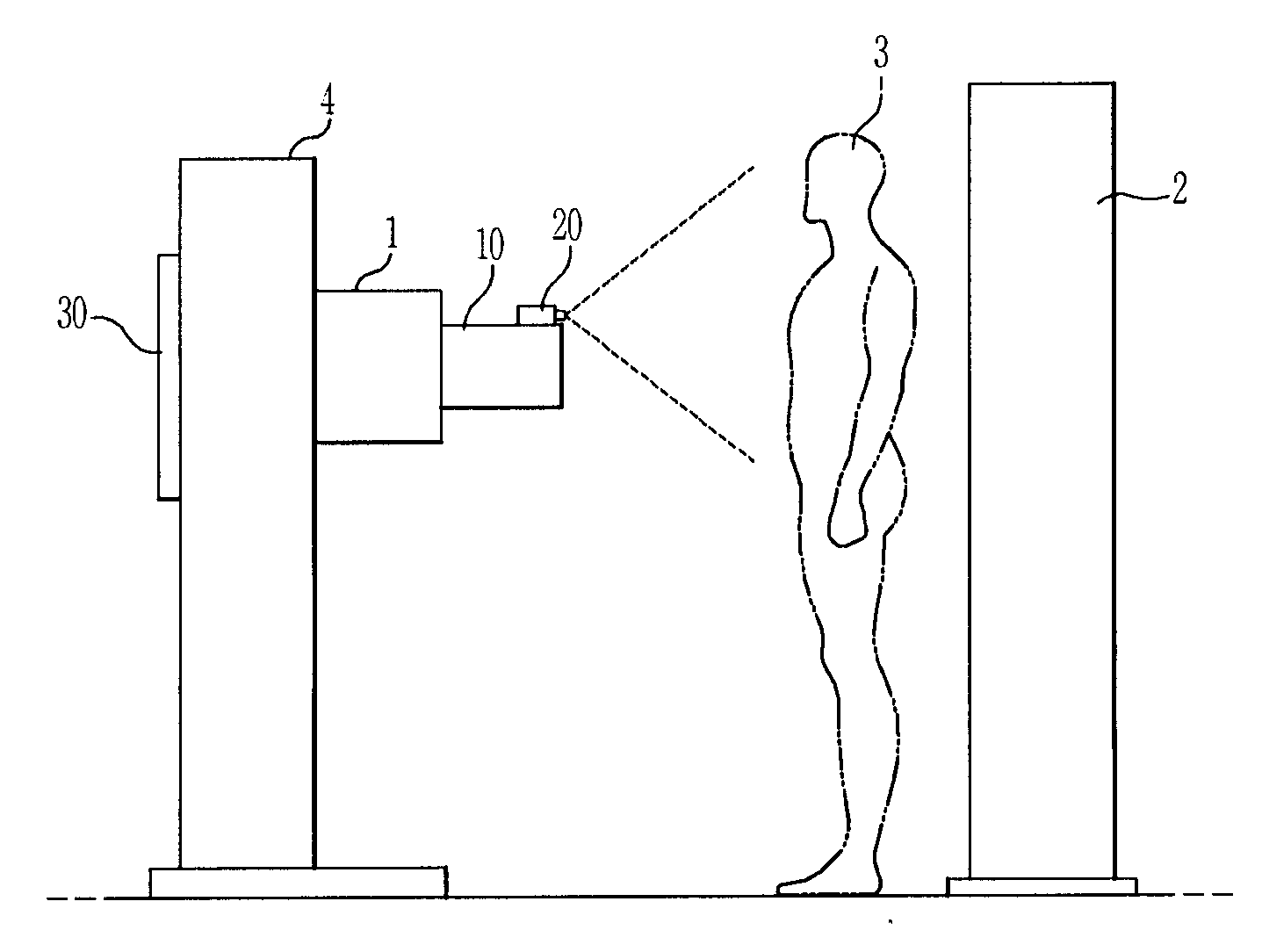 X-ray device and method for controlling x-ray irradiation area using the same