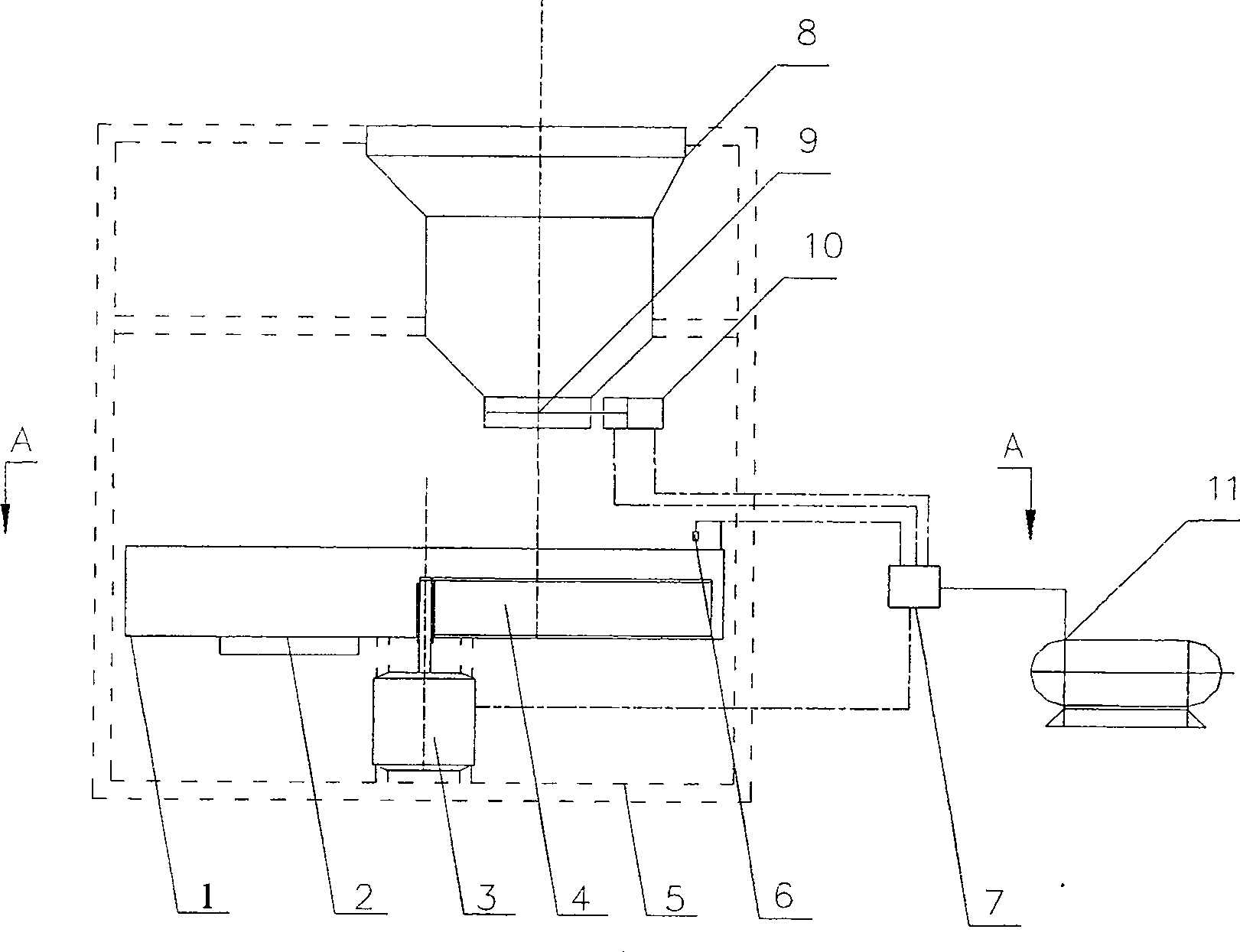 Device for automatically supplying and strickling seed of rice disk-sowing seedling-raising system