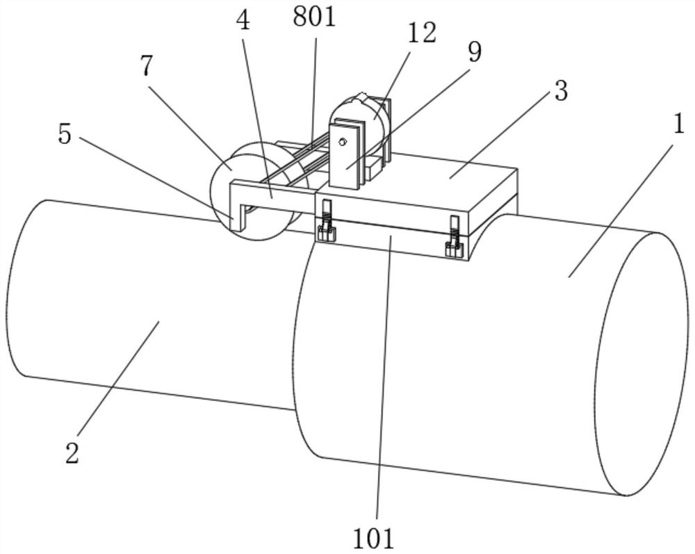 A crane telescopic device