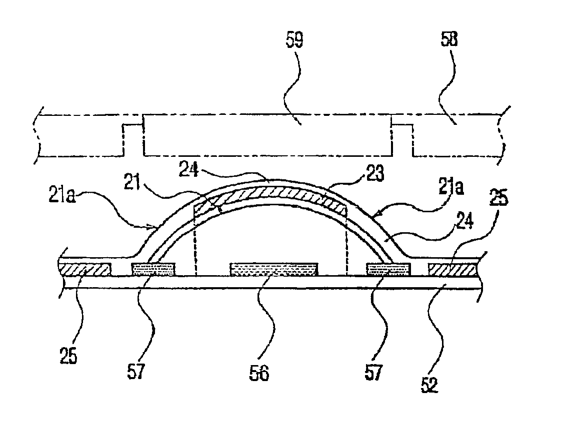 Metal dome sheet in mobile communication terminal and keypad thereof