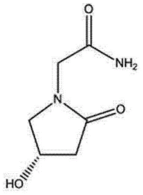 Levo oxiracetam lyophilized powder for injection and preparation method thereof