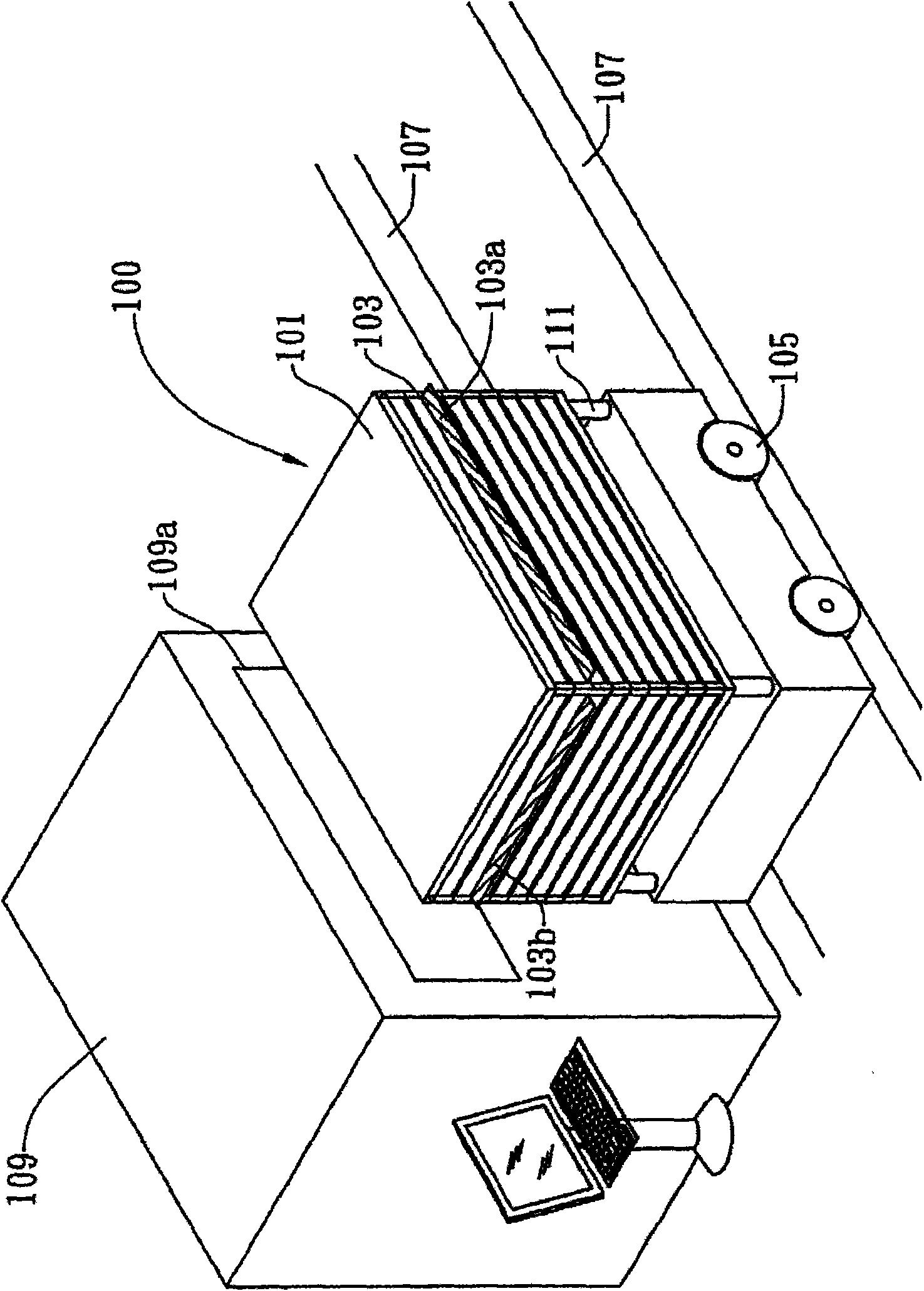 Automatic guided vehicle for manufacturing process of thin film solar battery