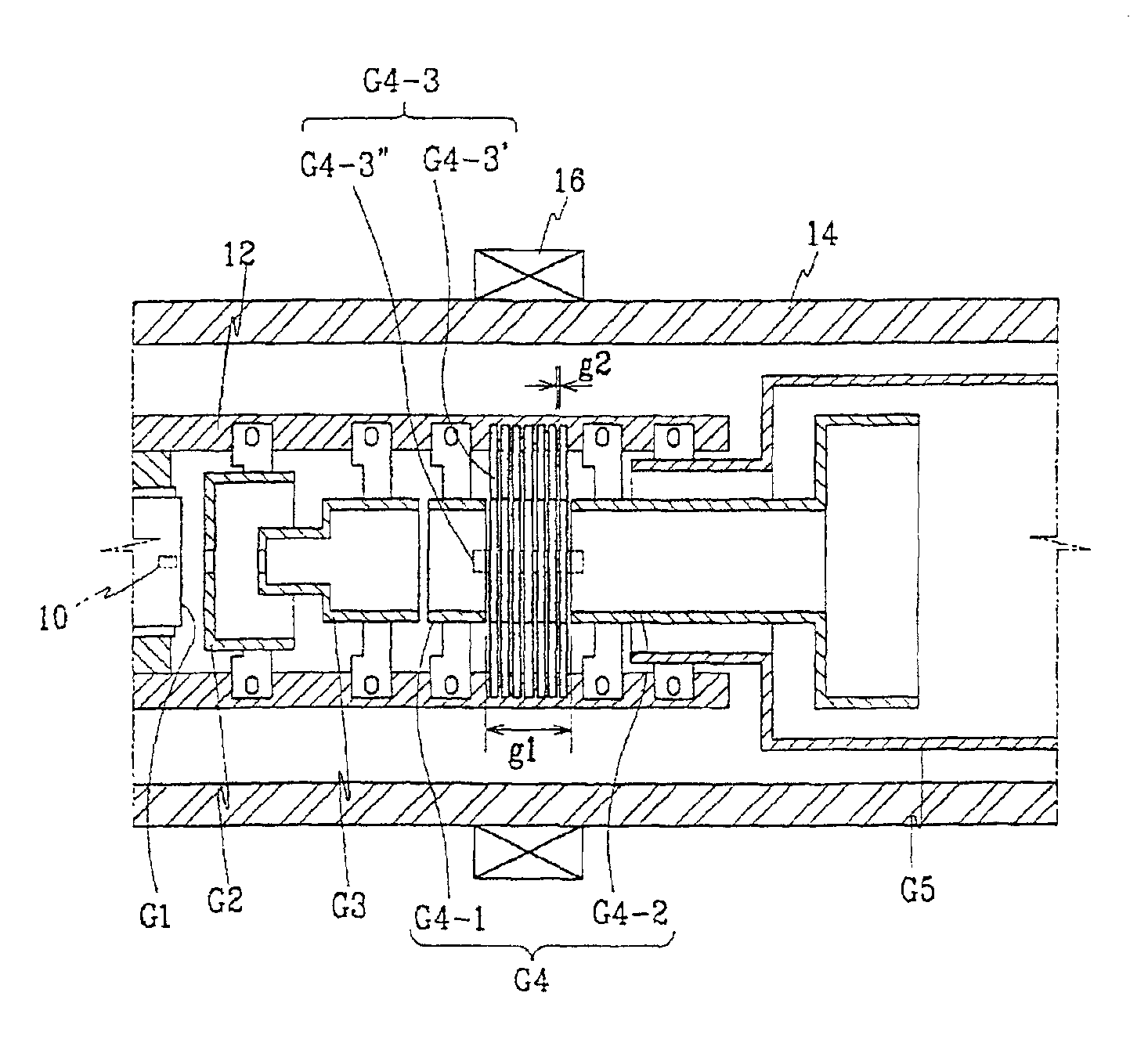 Electron gun for cathode ray tube