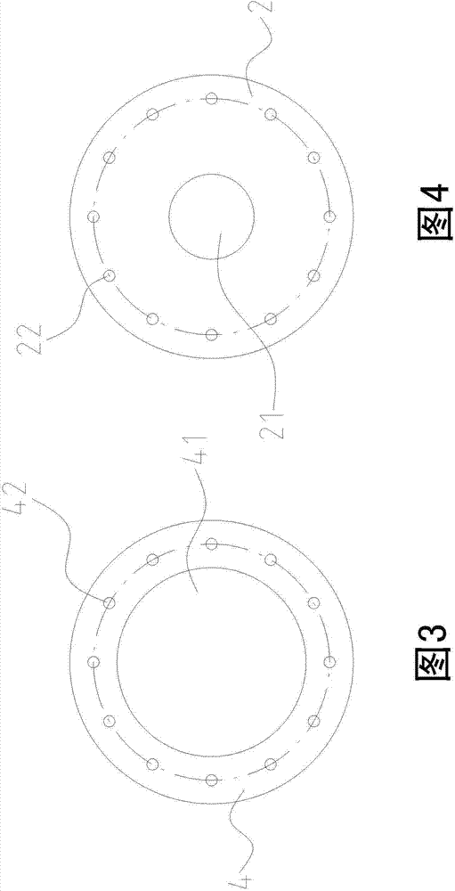 Simple exhaust pipe cabin-communicated part