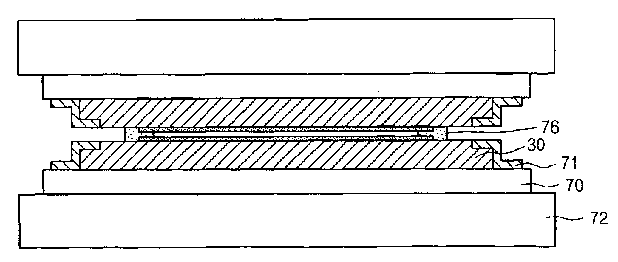 Liquid crystal display device with plastic substrate