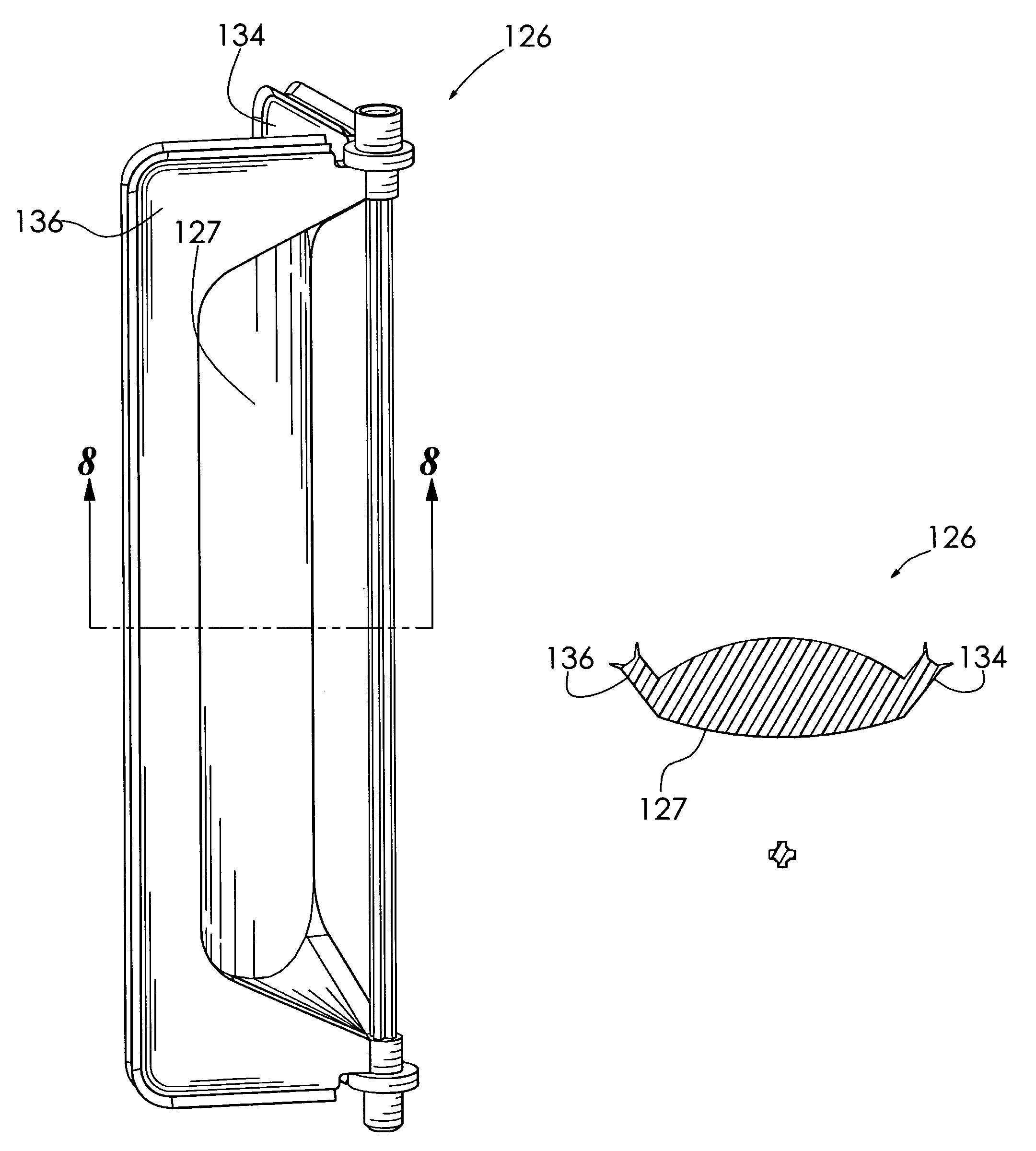 Temperature door for a vehicle and heating, ventilation, and air conditioning system