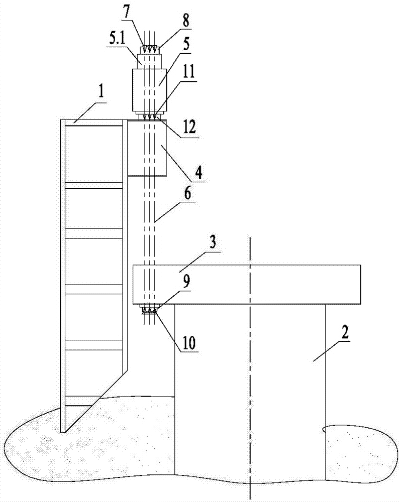 Steel cofferdam initiative sinking deviation correcting construction device and method