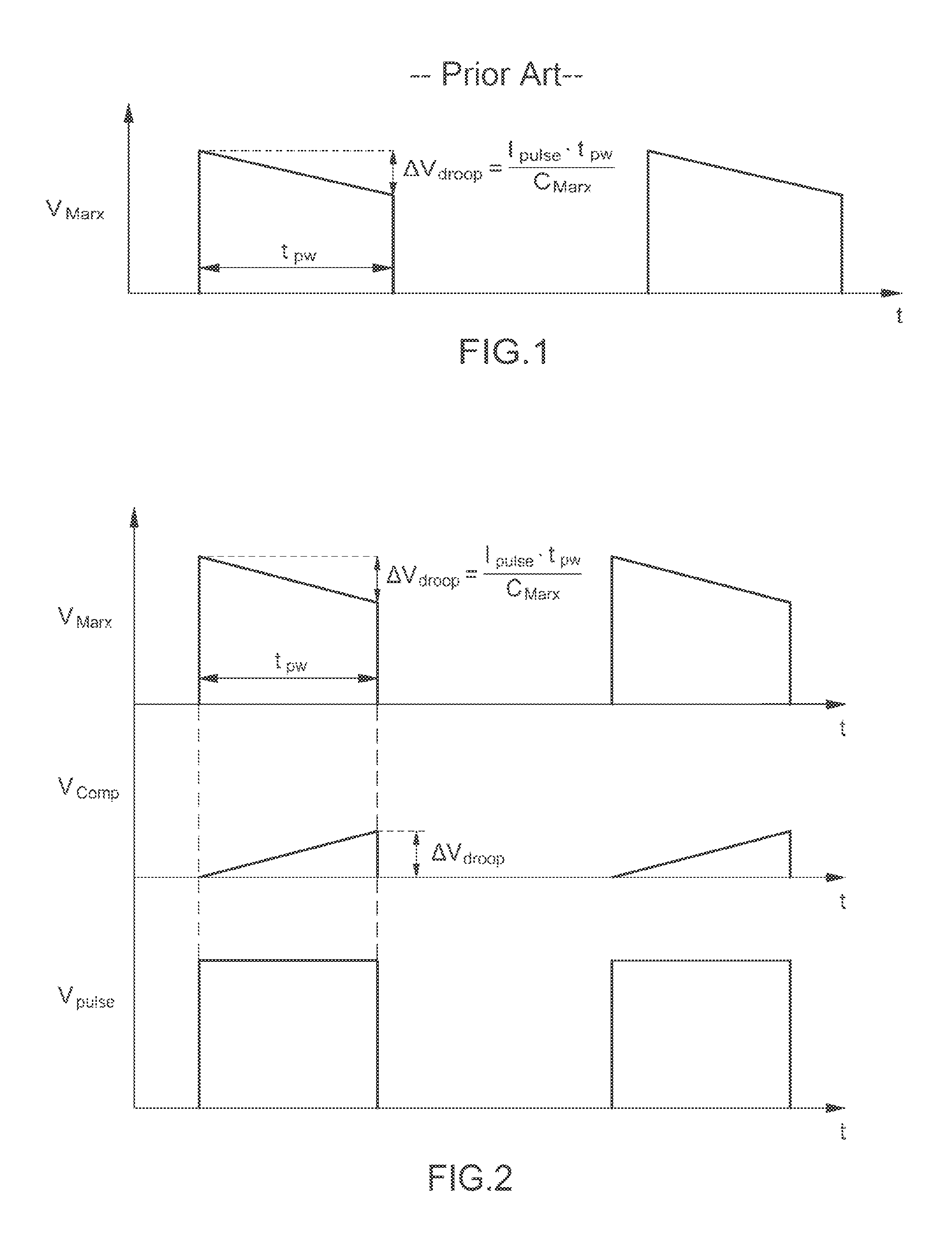 Active voltage droop control-type pulse power generator