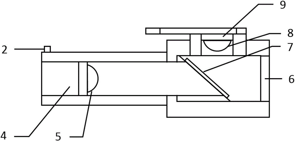 Up-conversion fluorescence tomography test paper detection result reading device based on mobile terminal