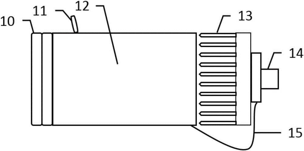 Up-conversion fluorescence tomography test paper detection result reading device based on mobile terminal