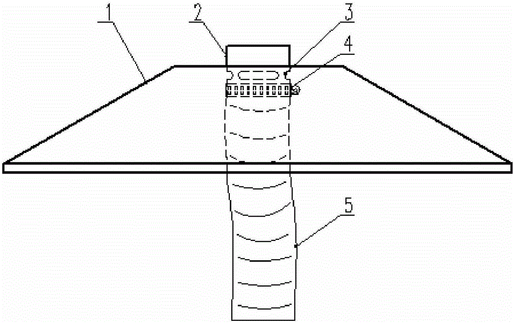 Industrial fume gas collecting assembly