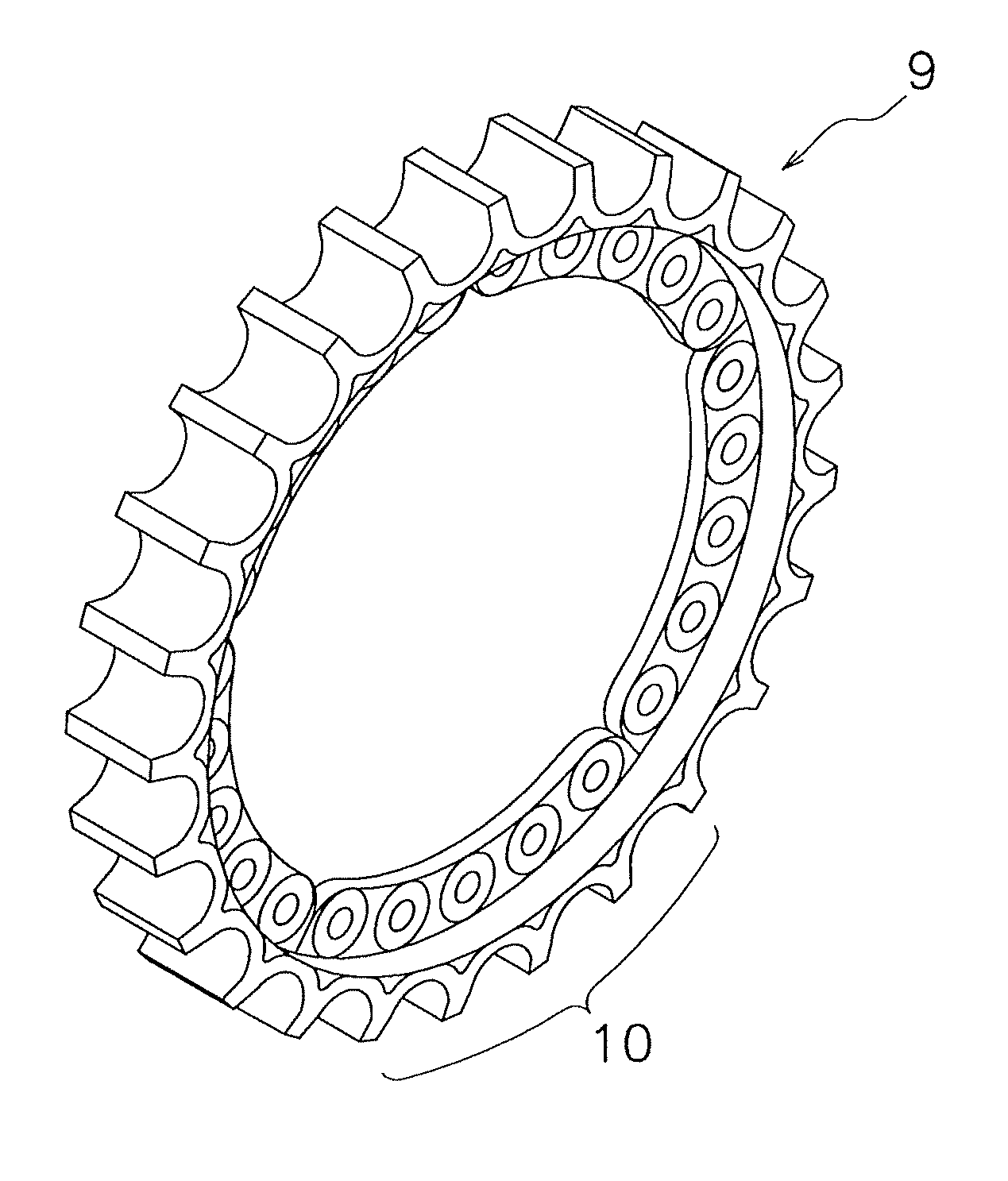 Method of manufacturing sprocket segment, and sprocket segment