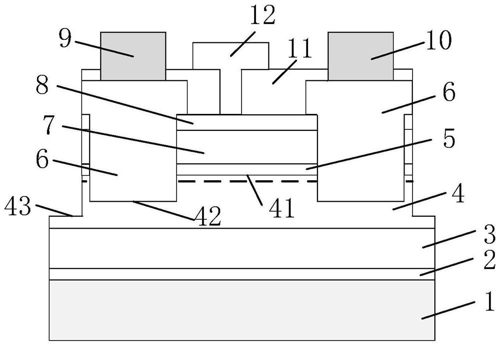 High-reliability low-contact resistance type GaN-based device and manufacturing method thereof