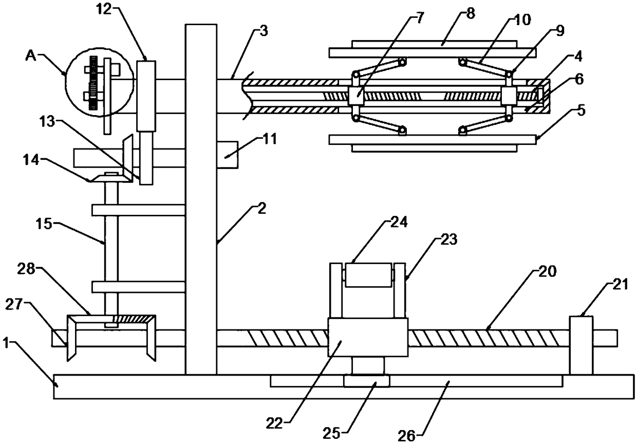 Convenient-to-adjust cable winding device for municipal engineering