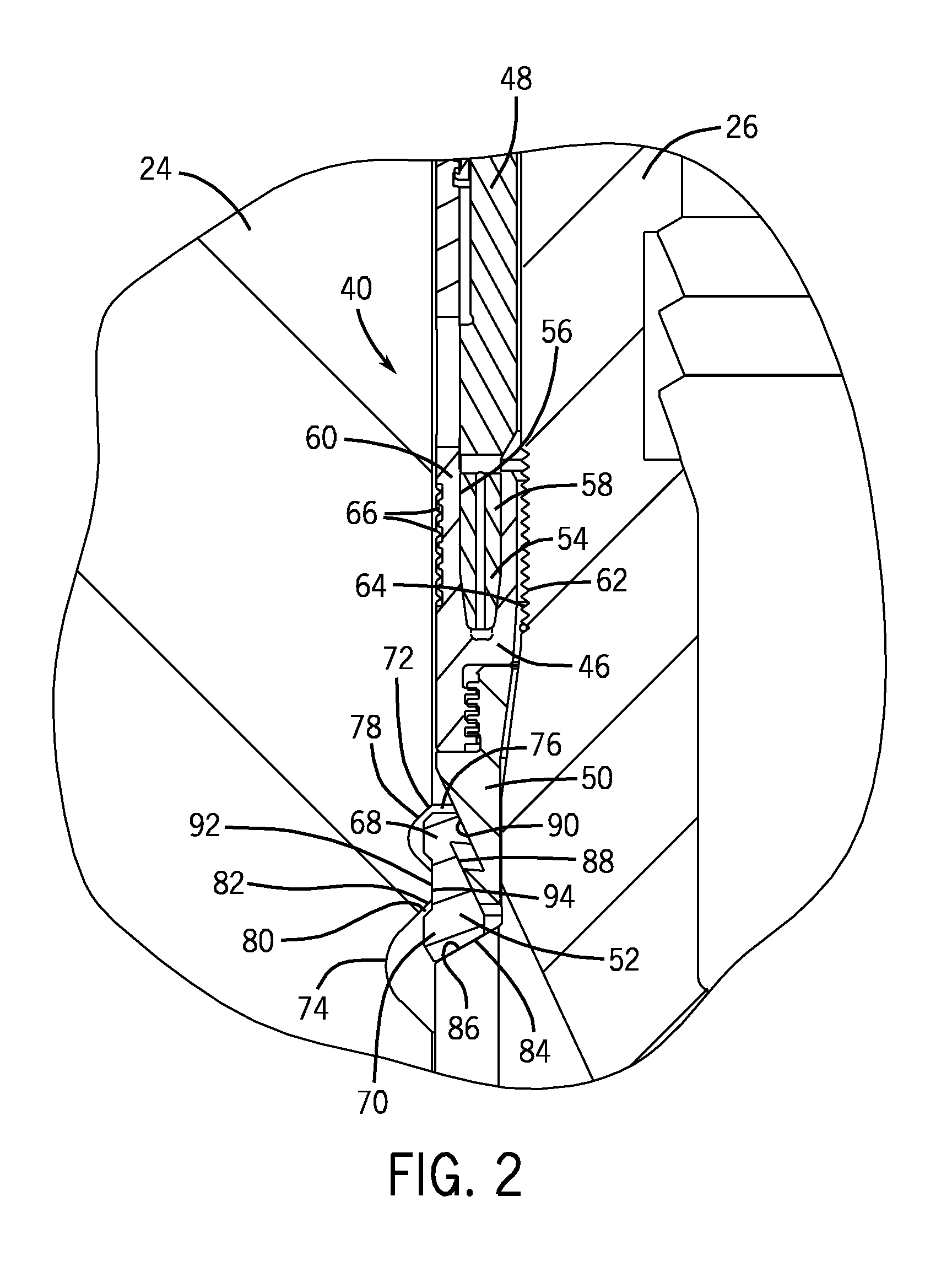 Wellhead assembly having seal assembly with axial restraint