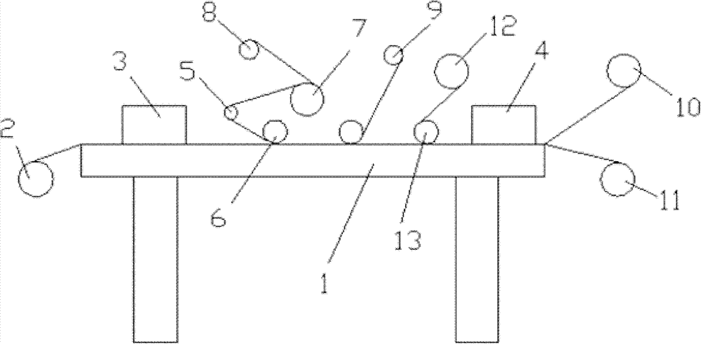 Printing and die-cutting machine of protective film and production process thereof