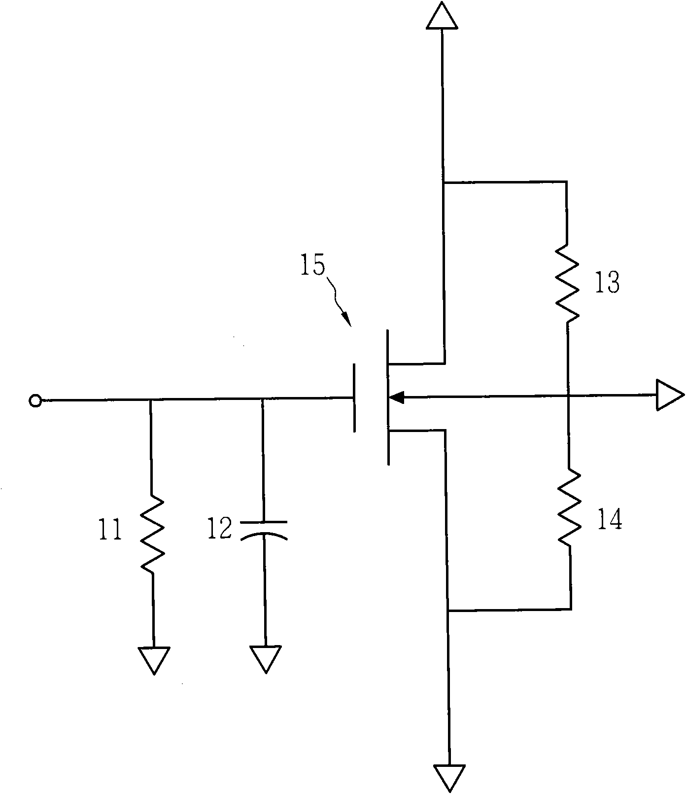 Pseudo transient analysis method of direct current operating point of nonlinear circuit and device