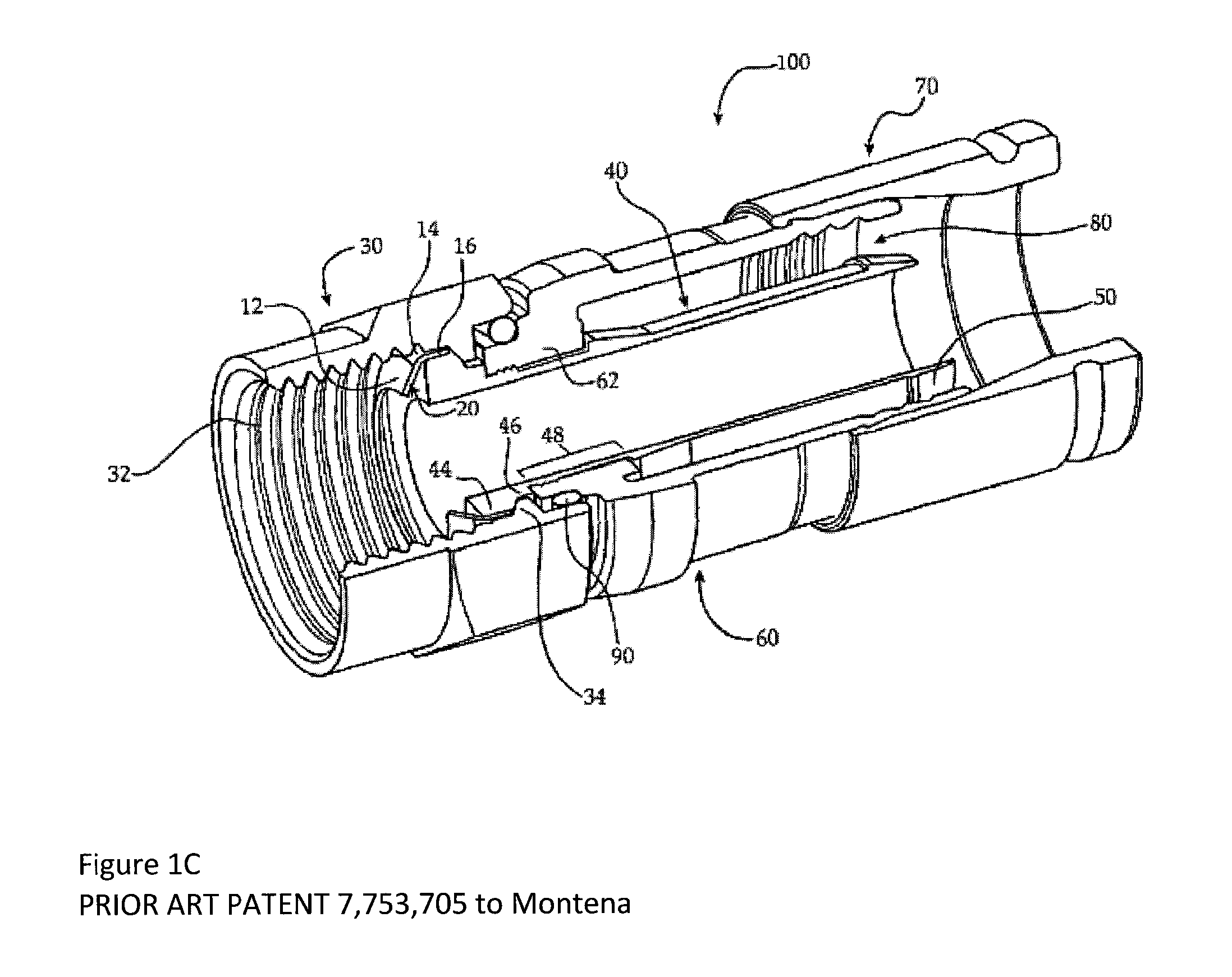 Coaxial connector with enhanced shielding