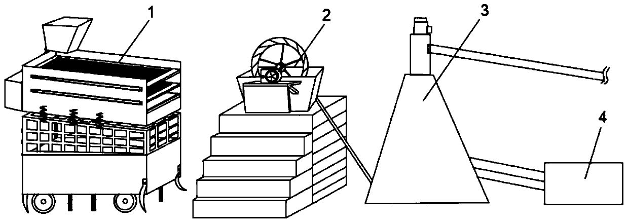 Fine sand recycling system and working method thereof