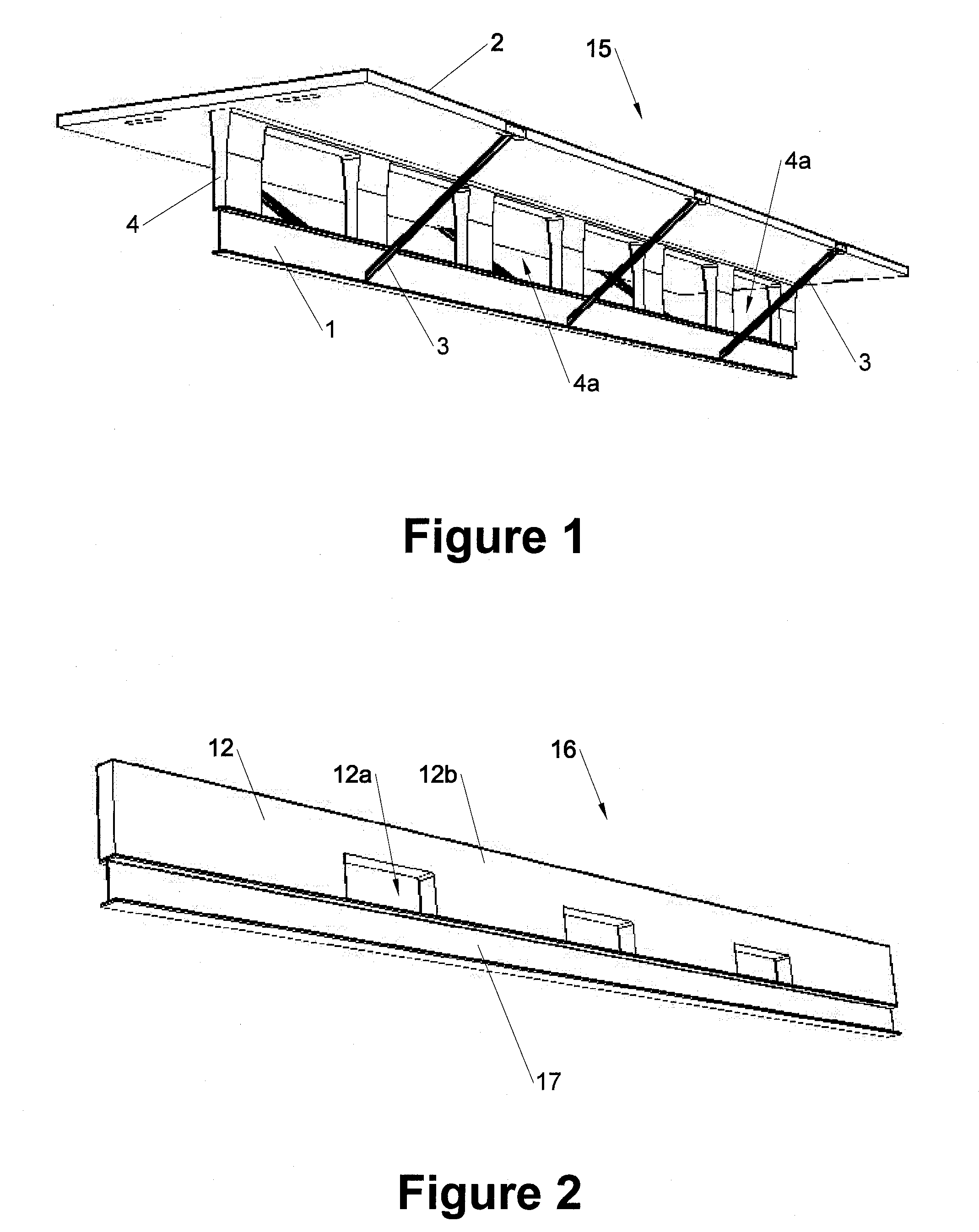 Precast composite structural floor system