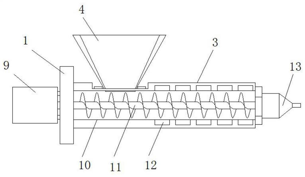 Steel-plastic composite pipe port middle layer metal steel wire injection molding edge sealing device and method