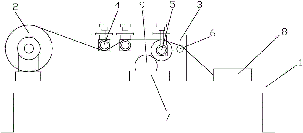 Aluminum foil gluing device