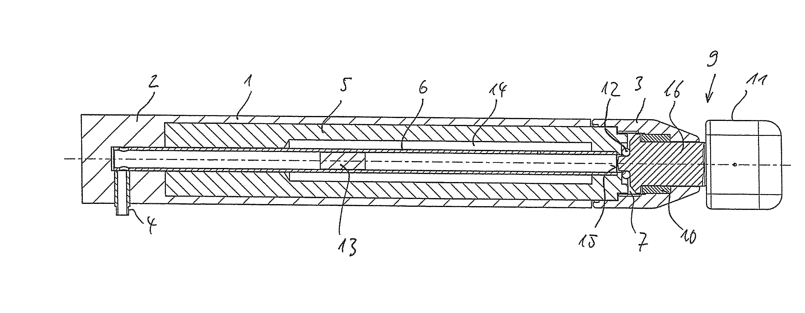 Apparatus for treating the human or animal body with mechanical strokes