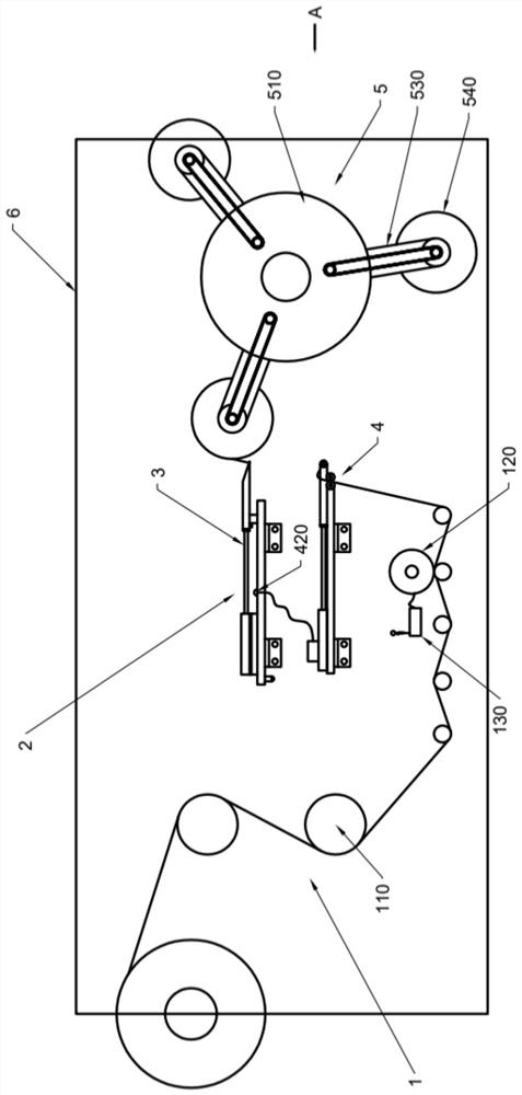 Rewinding rotary cutting machine