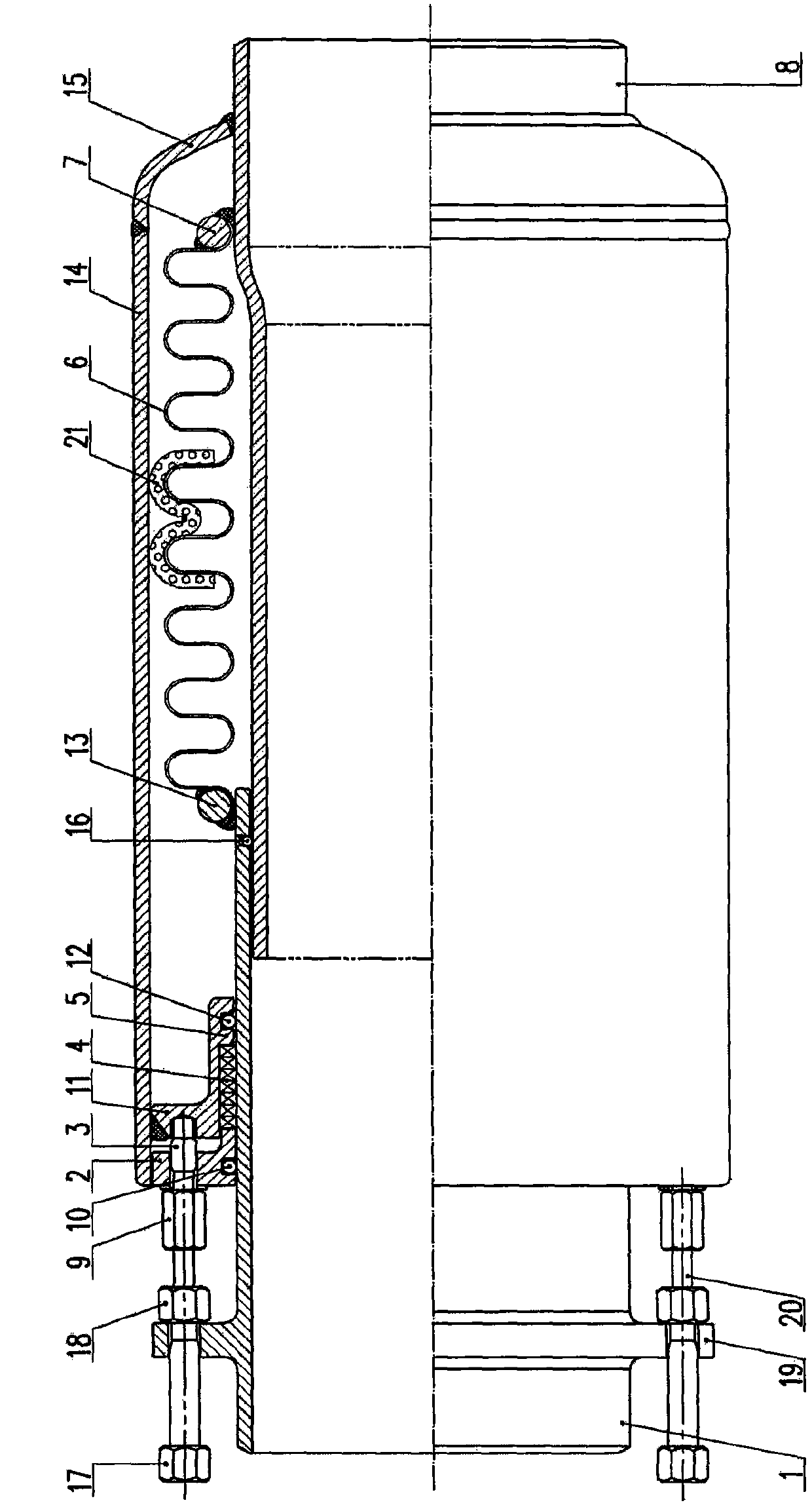 Novel torch pipeline compensator