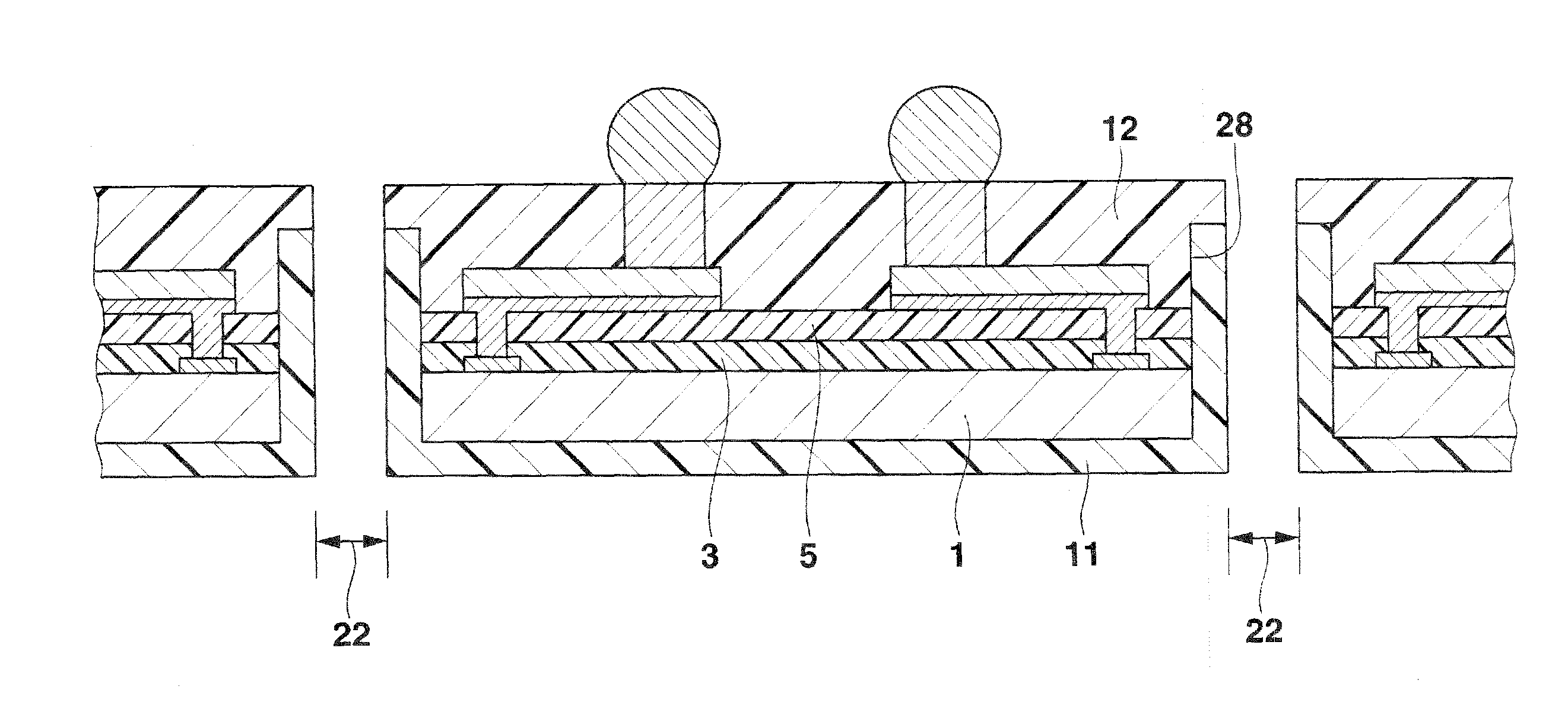 Method of manufacturing semiconductor device in which bottom surface and side surface of semiconductor substrate are covered with resin protective film