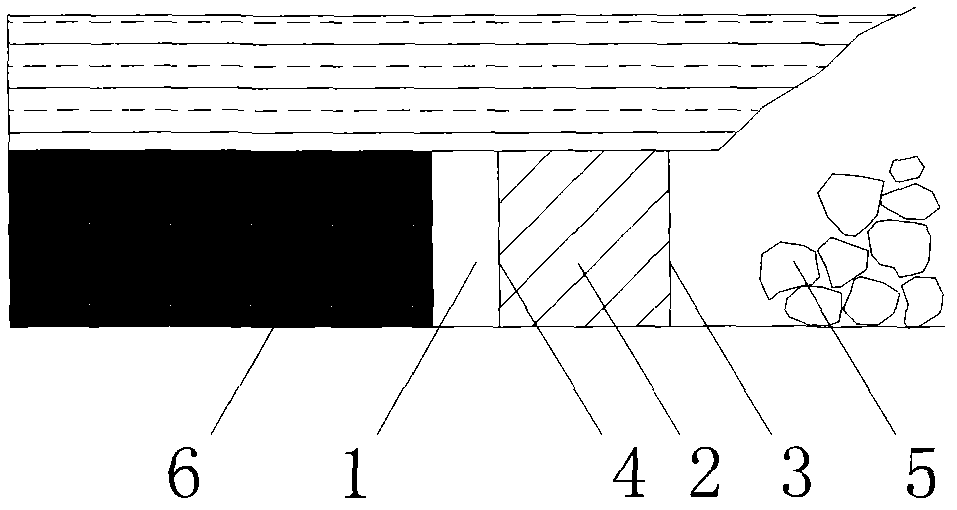 Coal-pillar-free semi-normal-position goaf-side entry retaining method