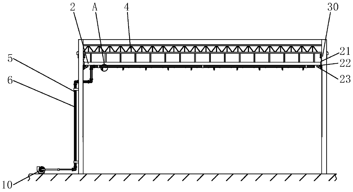 Ceiling for preventing combustible gas explosion