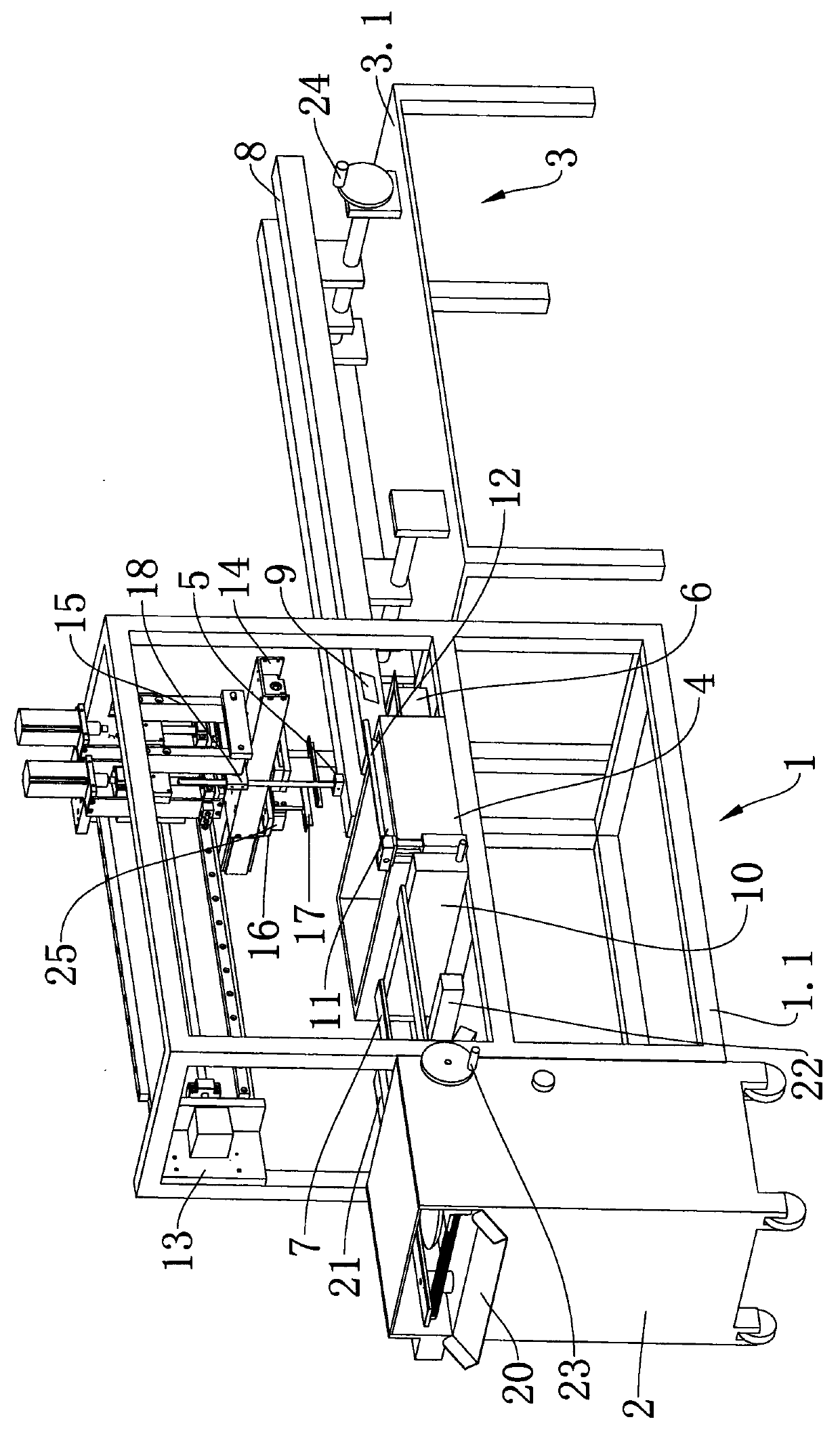 Dip-soldering pin shearing machine