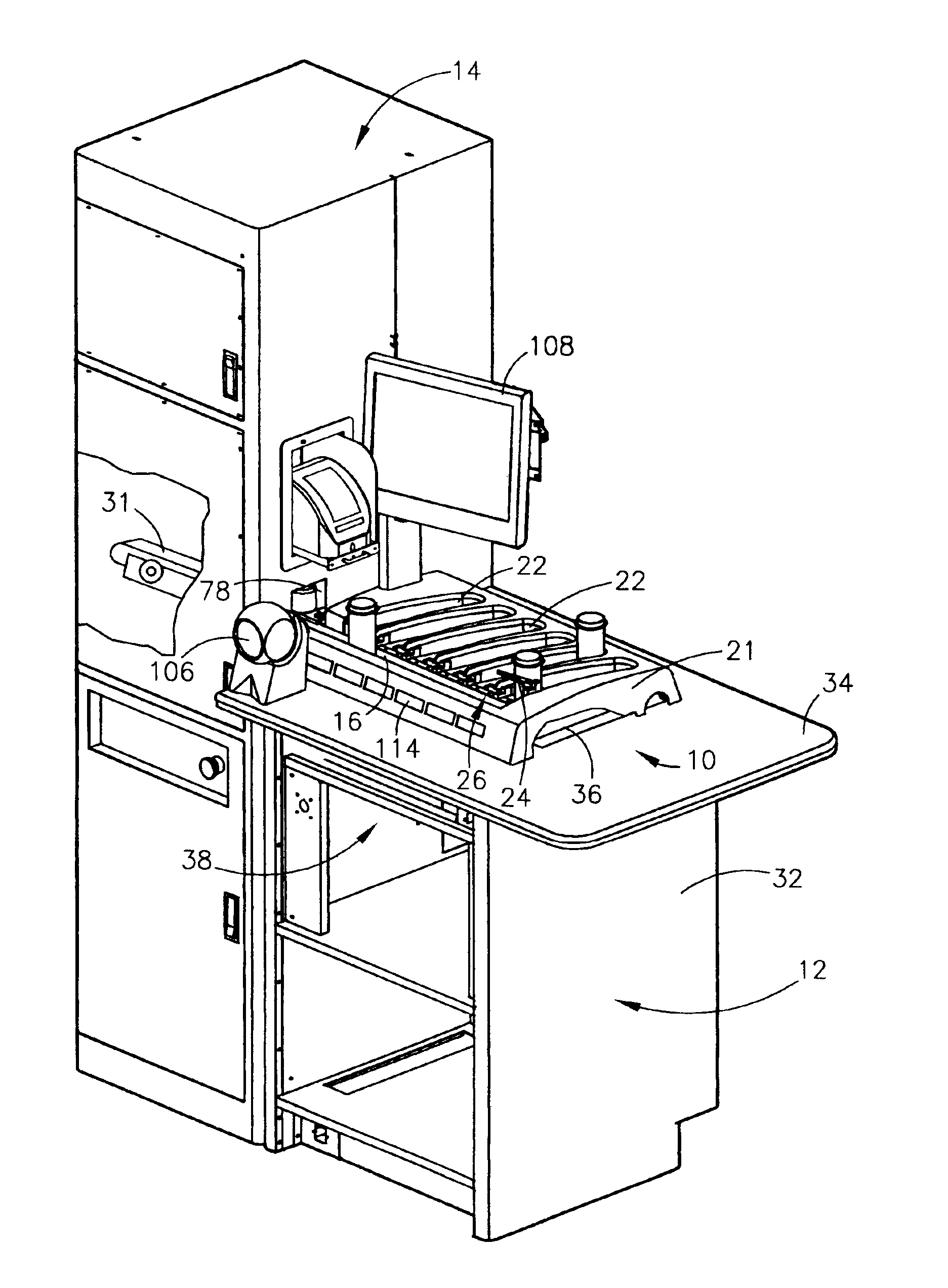 Collating unit for use with a control center cooperating with an automatic prescription or pharmaceutical dispensing system