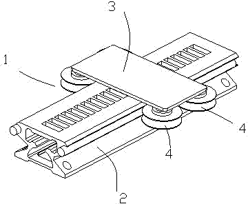 Mute slide rail for rail conveyor