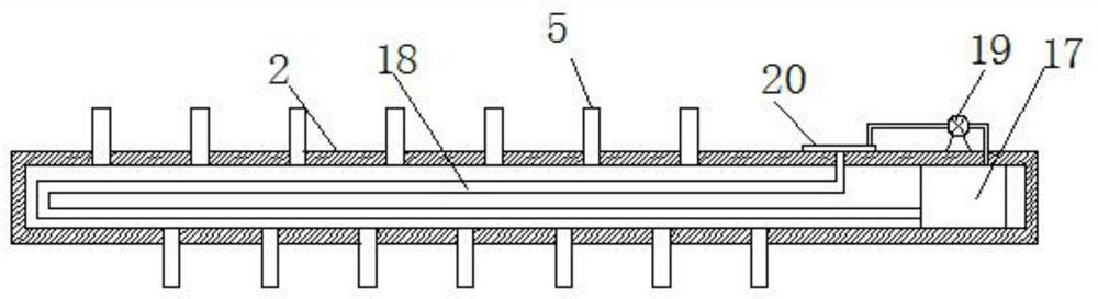 Lakebed pollutant continuous treatment device