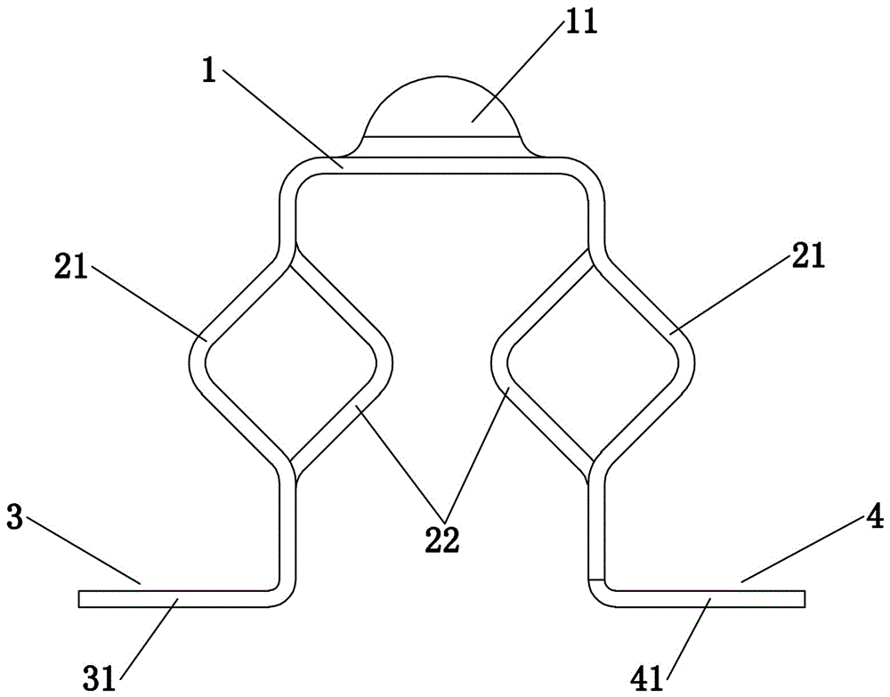 Metal elastic contact