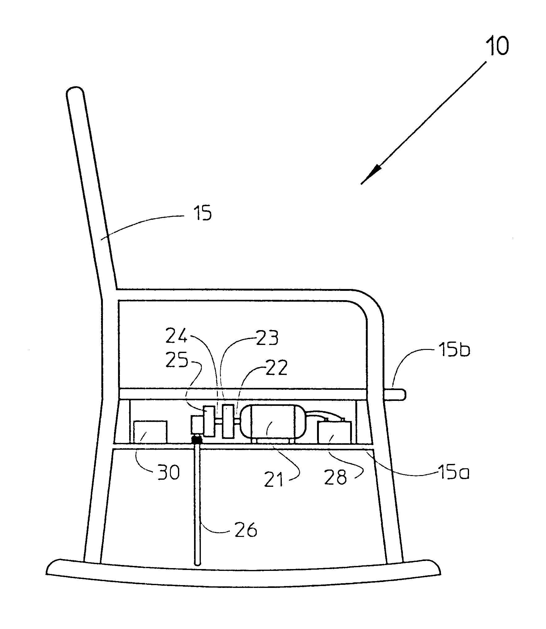 Automatic two speed musical rocking chair