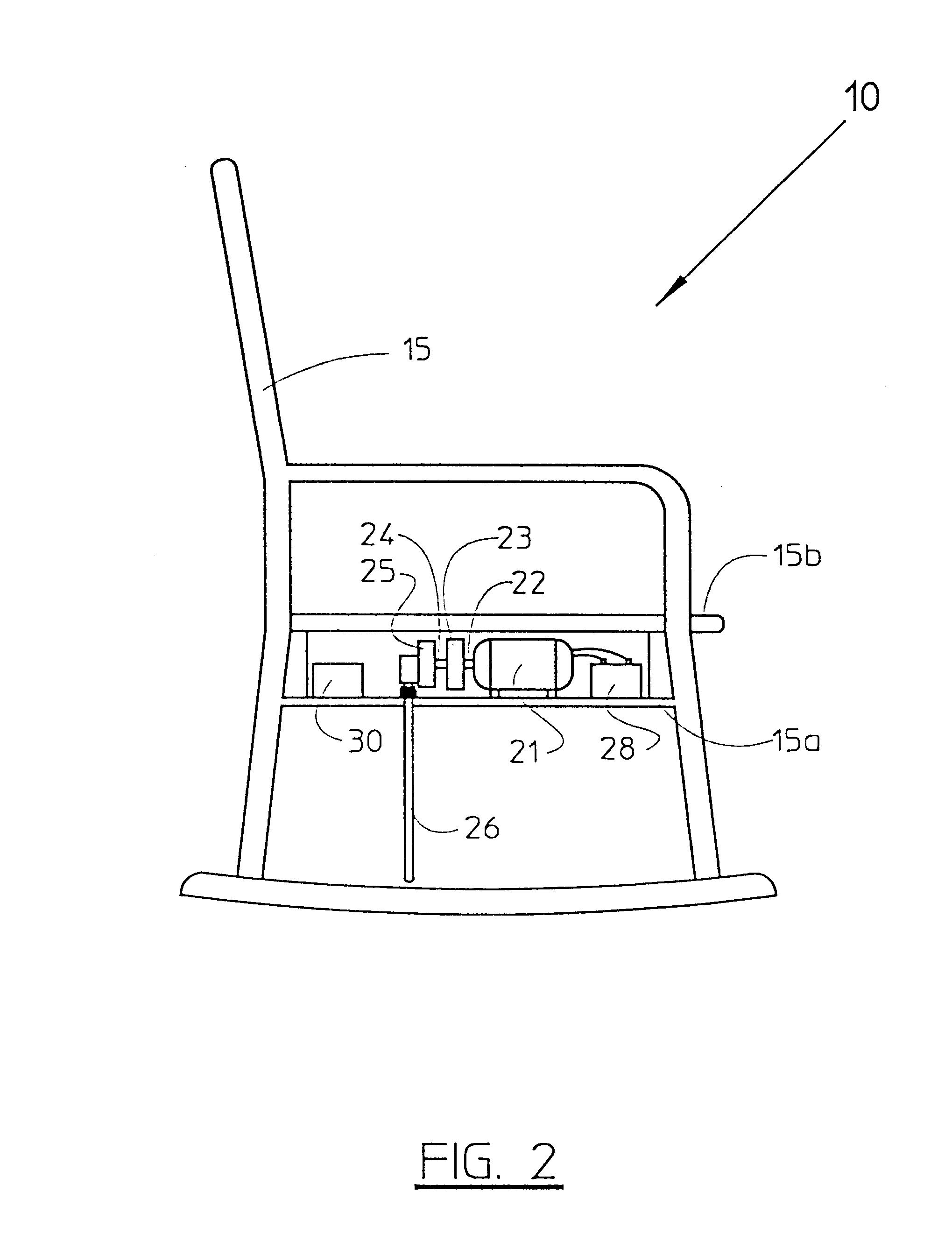 Automatic two speed musical rocking chair