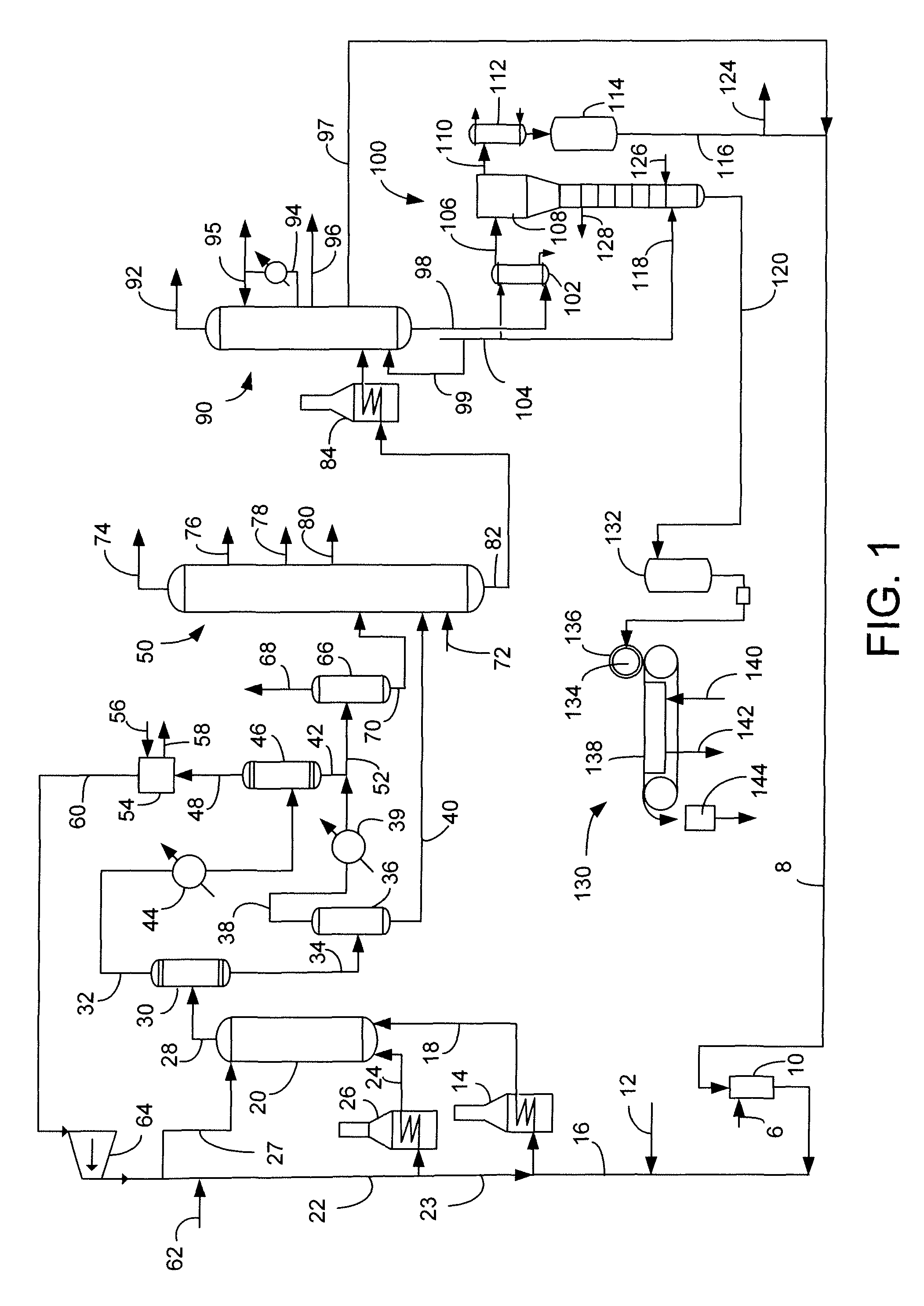 Process for separating pitch from slurry hydrocracked vacuum gas oil