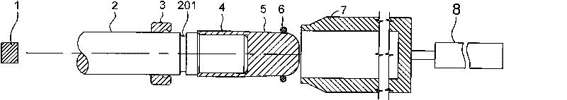 Method for assembling clamp spring and retainer ring of starting motor, special clamp spring awl, clamp spring sleeve and assembly system