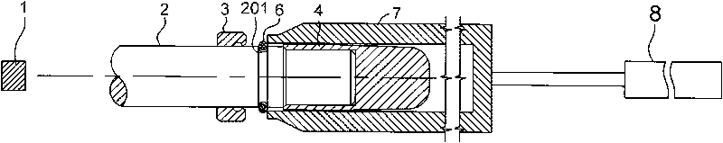 Method for assembling clamp spring and retainer ring of starting motor, special clamp spring awl, clamp spring sleeve and assembly system