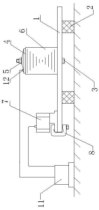 Vibration aging processing device of motor iron core