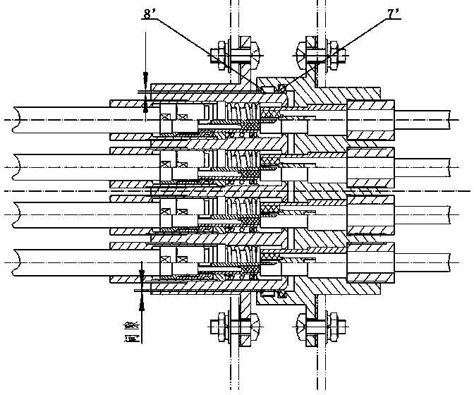 Self-pretightening motion-isolation-type shielding connector