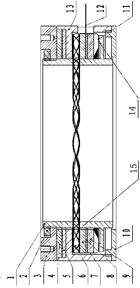 Hollow ultrasonic motor allowing stator to float