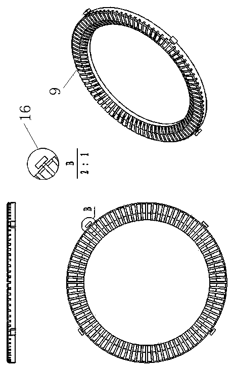 Hollow ultrasonic motor allowing stator to float