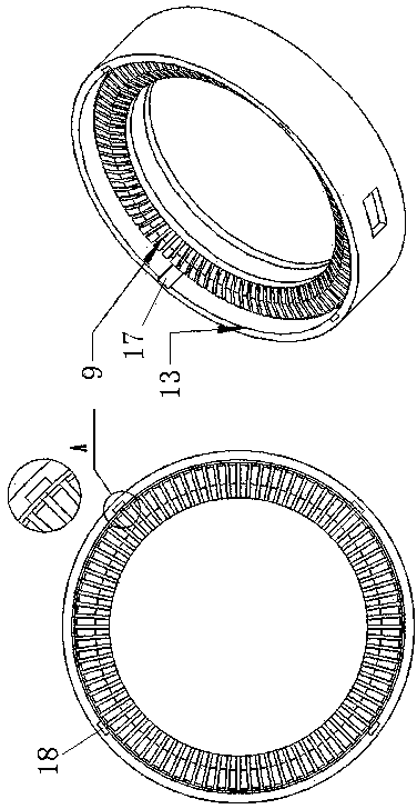 Hollow ultrasonic motor allowing stator to float