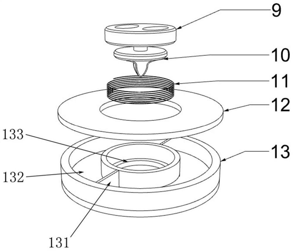 Container capable of quantitatively cutting and grinding tablets and application method thereof